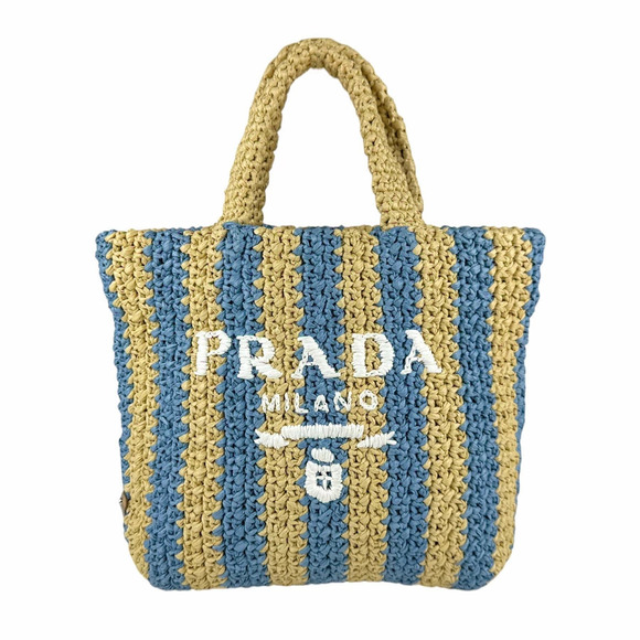 Prada Handbags - Prada handbag raffia blue